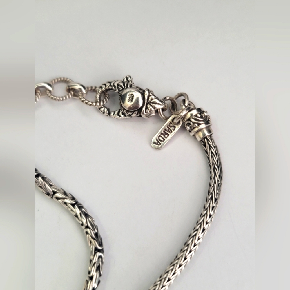 Sarda Bali Artisan Solid Sterling Silver Woven Ch… - image 4